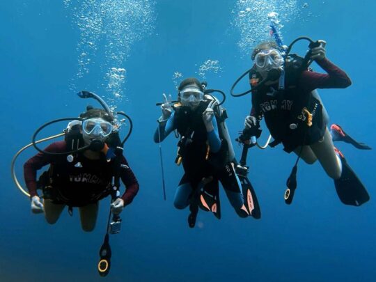 dive students
