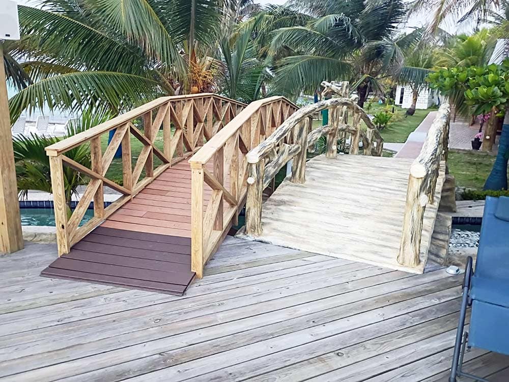 low arch ramp to pool